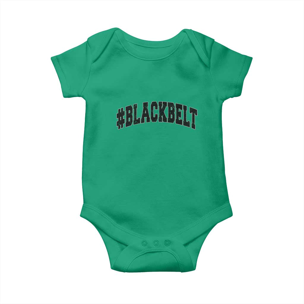 Martial Arts Karate Black Belt Baby Onesie Retro Varsity Vintage TS10 Irish Green Print Your Wear