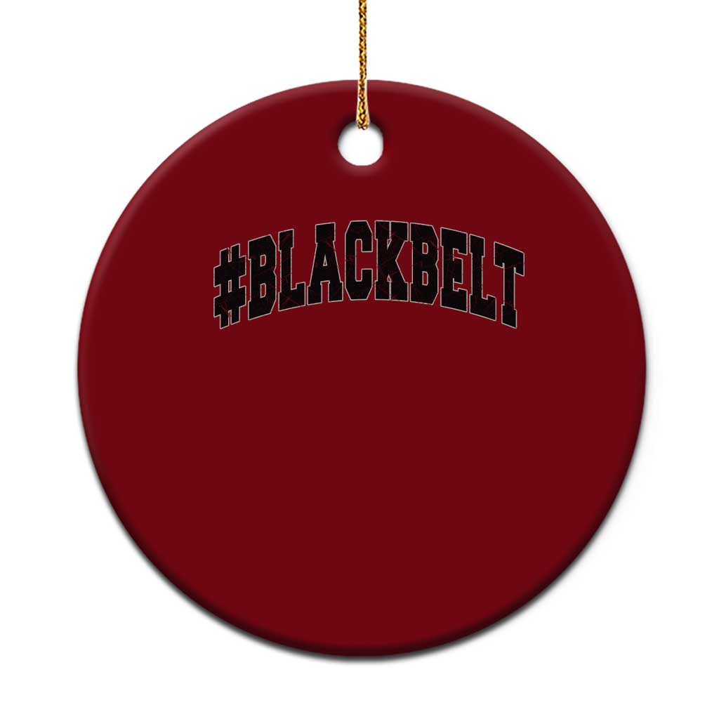 Martial Arts Karate Black Belt Ceramic Ornament Retro Varsity Vintage TS10 1pc Red Print Your Wear