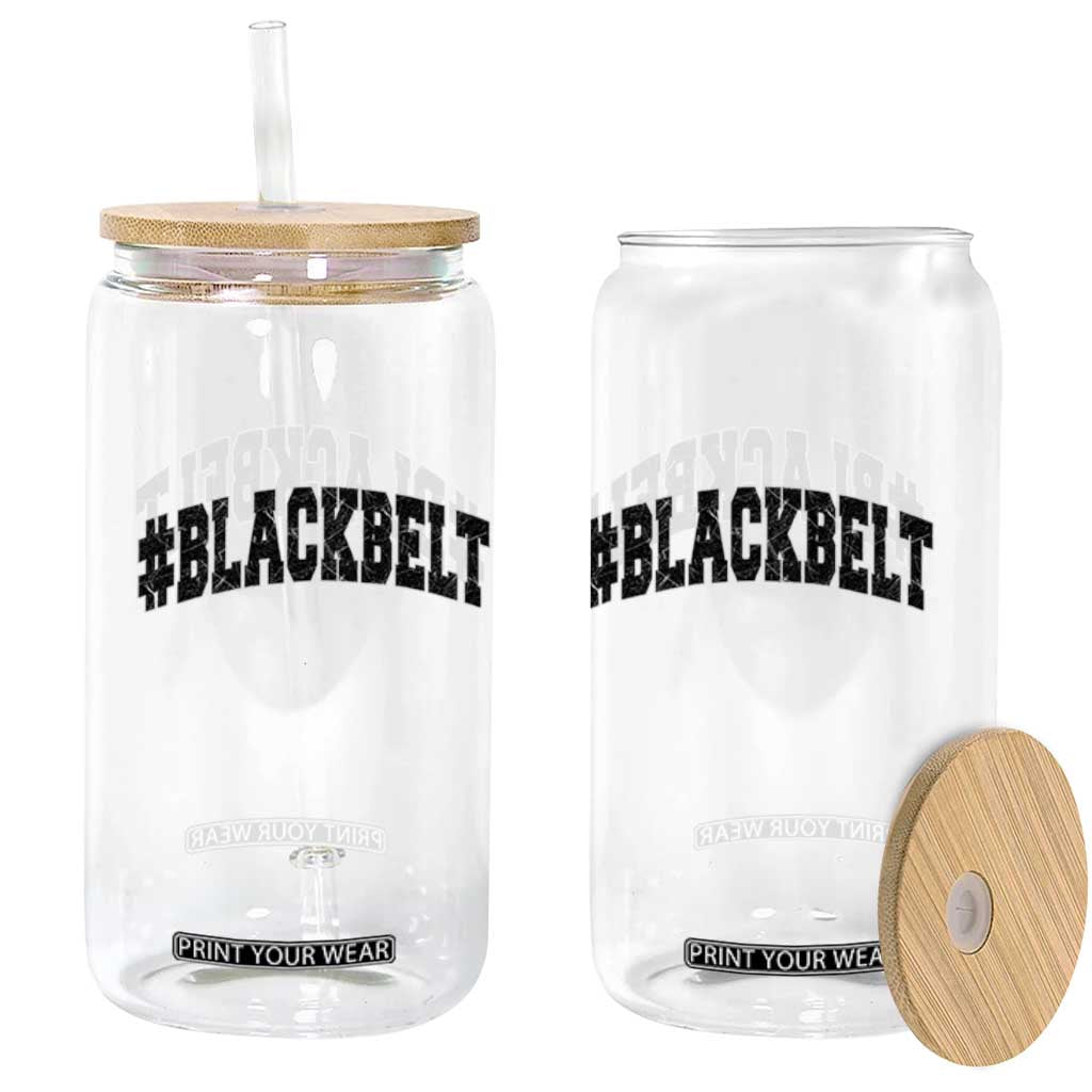 Martial Arts Karate Black Belt Glass Can Retro Varsity Vintage TS10 Print Your Wear