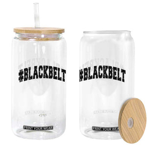 Martial Arts Karate Black Belt Glass Can Retro Varsity Vintage TS10 Print Your Wear