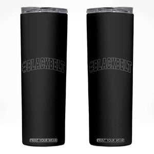 Martial Arts Karate Black Belt Skinny Tumbler Retro Varsity Vintage TS10 Black Print Your Wear