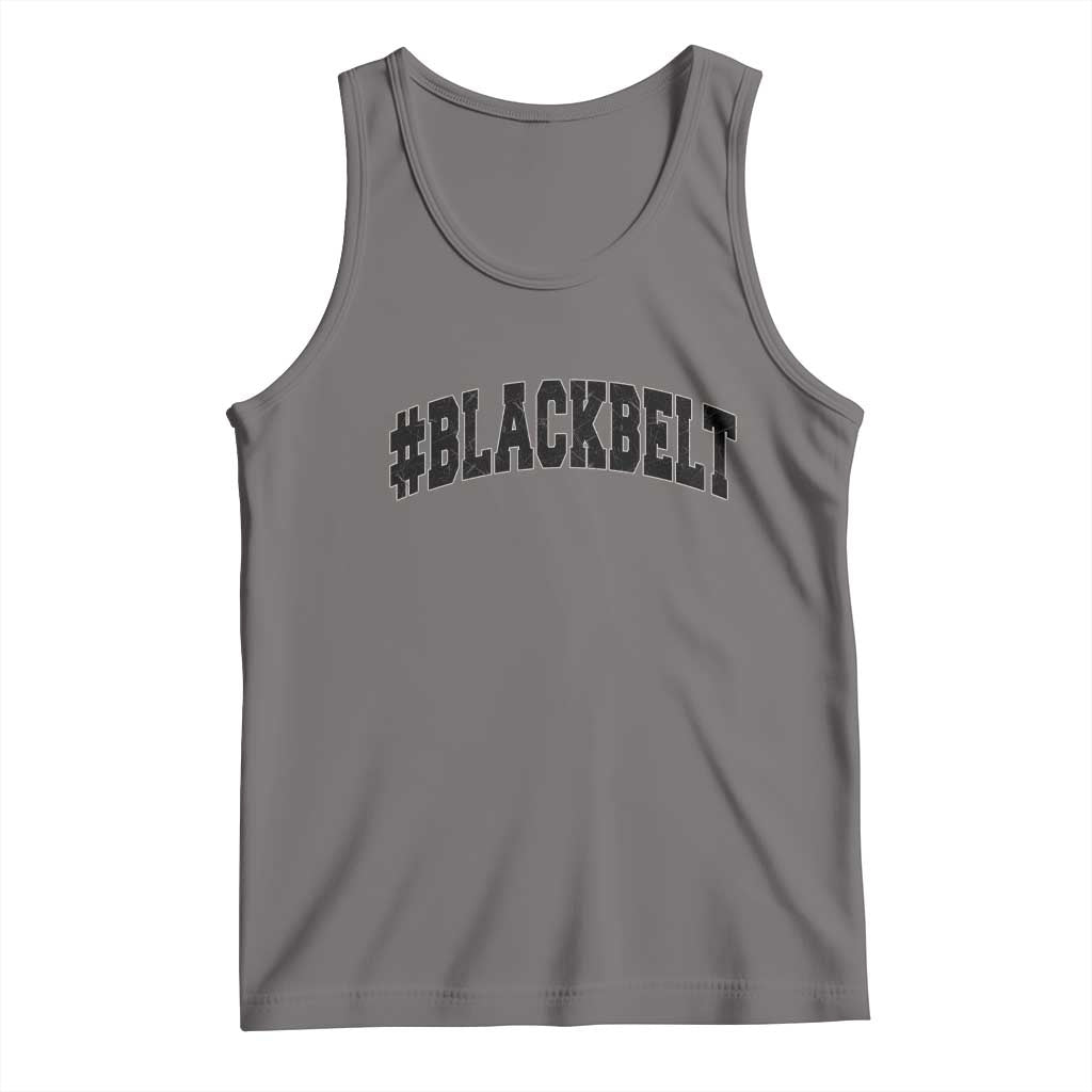 Martial Arts Karate Black Belt Tank Top Retro Varsity Vintage TS10 Deep Heather Print Your Wear
