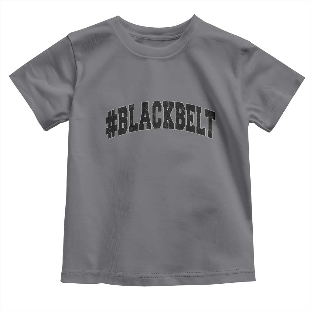 Martial Arts Karate Black Belt Toddler T Shirt Retro Varsity Vintage TS10 Charcoal Print Your Wear