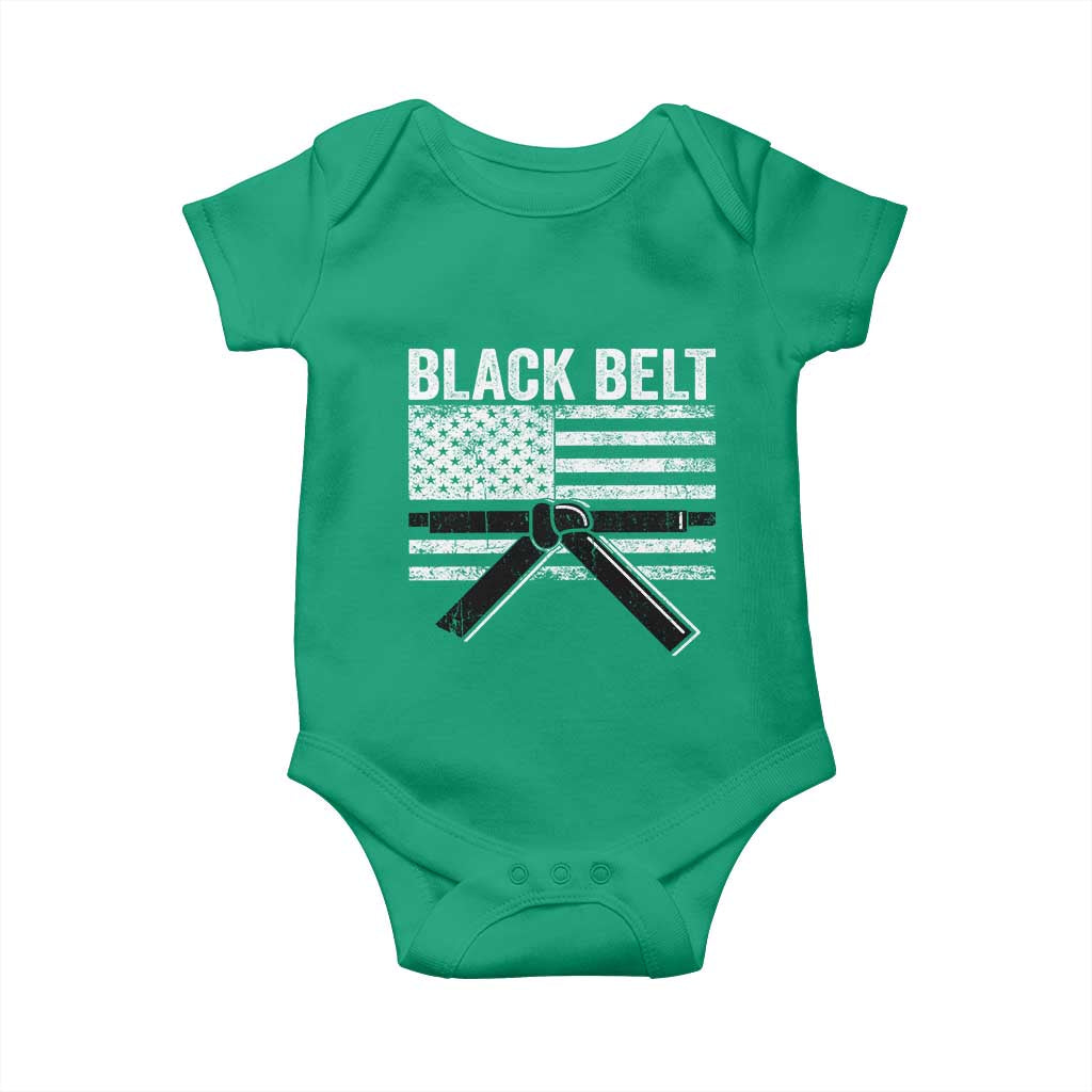Martial Arts Karate Black Belt Baby Onesie Retro Vintage American Flag TS10 Irish Green Print Your Wear
