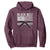 Martial Arts Karate Black Belt Hoodie Retro Vintage American Flag TS10 Maroon Print Your Wear