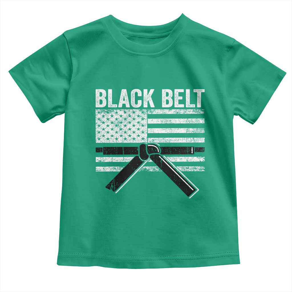 Martial Arts Karate Black Belt Toddler T Shirt Retro Vintage American Flag TS10 Irish Green Print Your Wear