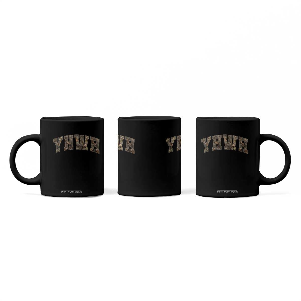 Camo YHWH Coffee Mug Christianity Jesus Preppy Christian Faith Bible Verse TS10 Print Your Wear
