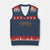 Camo YHWH V-Neck Knit Sweater Vest Christianity Jesus Preppy Christian Faith Bible Verse TS10 Navy Red Print Your Wear