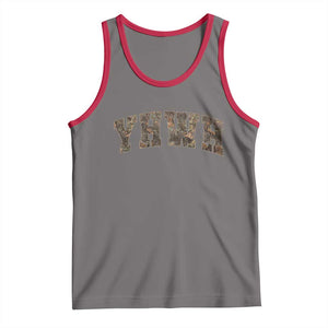 Camo YHWH Tank Top Christianity Jesus Preppy Christian Faith Bible Verse TS10 Deep Heather Red Print Your Wear