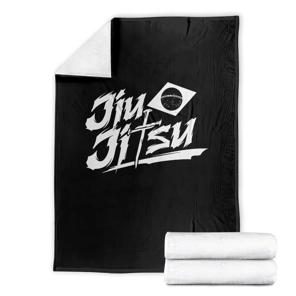 Brazilian Jiu Jitsu Throw Blanket Christian Cross BJJ Fighter Training Tee for Martial Arts Lovers TS10 Black Print Your Wear