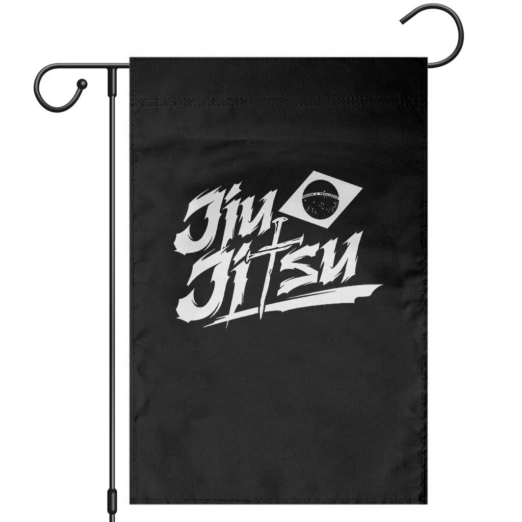 Brazilian Jiu Jitsu Garden Flag Christian Cross BJJ Fighter Training Tee for Martial Arts Lovers TS10 Black Print Your Wear