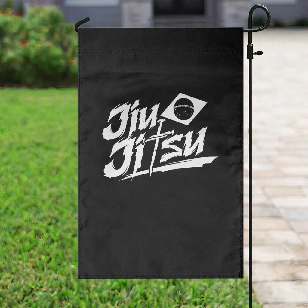 Brazilian Jiu Jitsu Garden Flag Christian Cross BJJ Fighter Training Tee for Martial Arts Lovers TS10 Print Your Wear