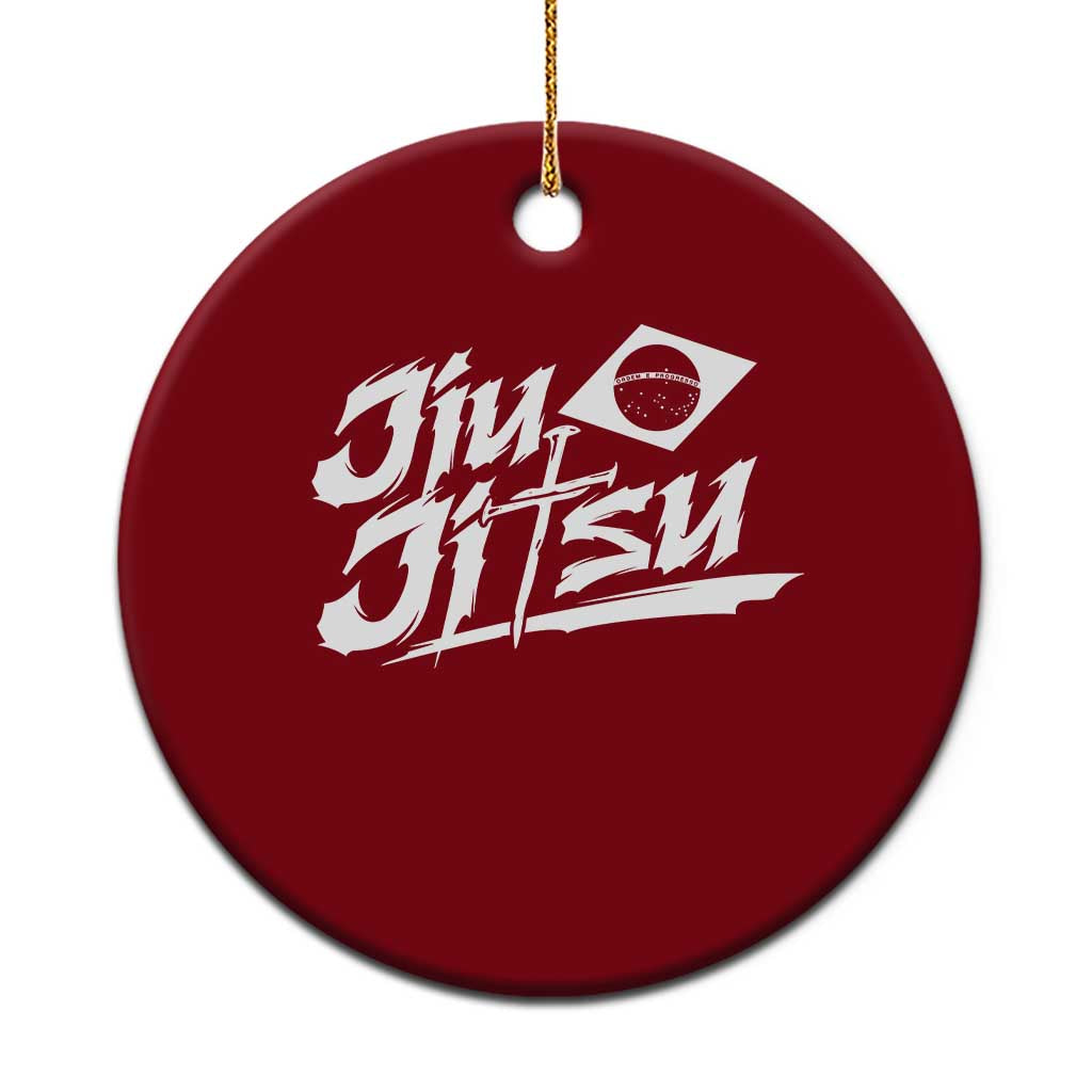 Brazilian Jiu Jitsu Ceramic Ornament Christian Cross BJJ Fighter Training Tee for Martial Arts Lovers TS10 1pc Red Print Your Wear