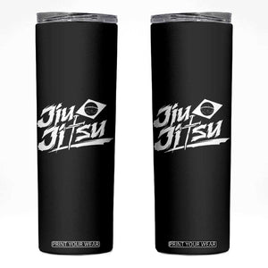 Brazilian Jiu Jitsu Skinny Tumbler Christian Cross BJJ Fighter Training Tee for Martial Arts Lovers TS10 Black Print Your Wear