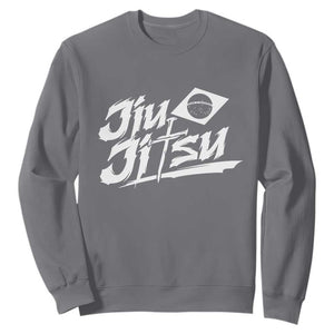 Brazilian Jiu Jitsu Sweatshirt Christian Cross BJJ Fighter Training Tee for Martial Arts Lovers TS10 Charcoal Print Your Wear