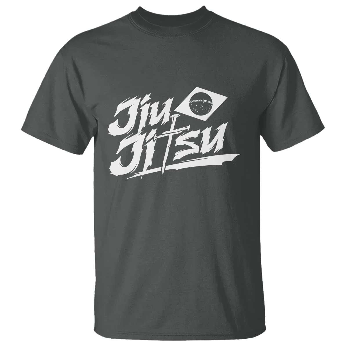 Brazilian Jiu Jitsu T Shirt Christian Cross BJJ Fighter Training Tee for Martial Arts Lovers TS10 Dark Heather Print Your Wear