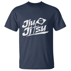 Brazilian Jiu Jitsu T Shirt Christian Cross BJJ Fighter Training Tee for Martial Arts Lovers TS10 Navy Print Your Wear