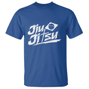 Brazilian Jiu Jitsu T Shirt Christian Cross BJJ Fighter Training Tee for Martial Arts Lovers TS10 Royal Blue Print Your Wear