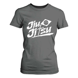 Brazilian Jiu Jitsu T Shirt For Women Christian Cross BJJ Fighter Training Tee for Martial Arts Lovers TS10 Dark Heather Print Your Wear