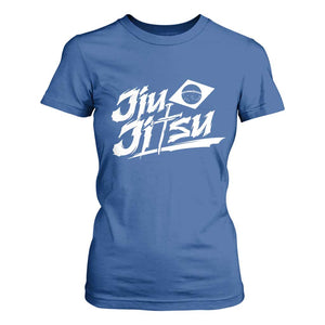 Brazilian Jiu Jitsu T Shirt For Women Christian Cross BJJ Fighter Training Tee for Martial Arts Lovers TS10 Royal Blue Print Your Wear