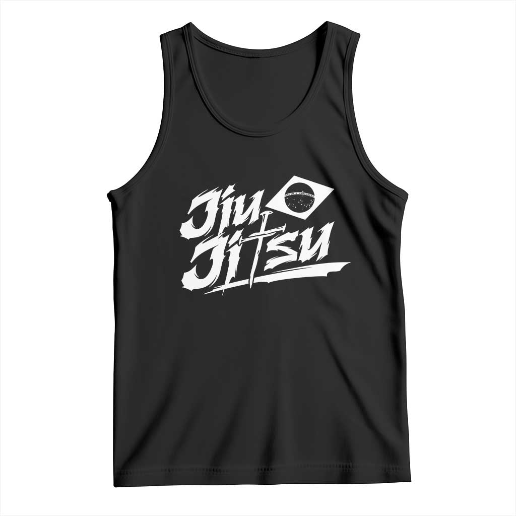 Brazilian Jiu Jitsu Tank Top Christian Cross BJJ Fighter Training Tee for Martial Arts Lovers TS10 Black Print Your Wear