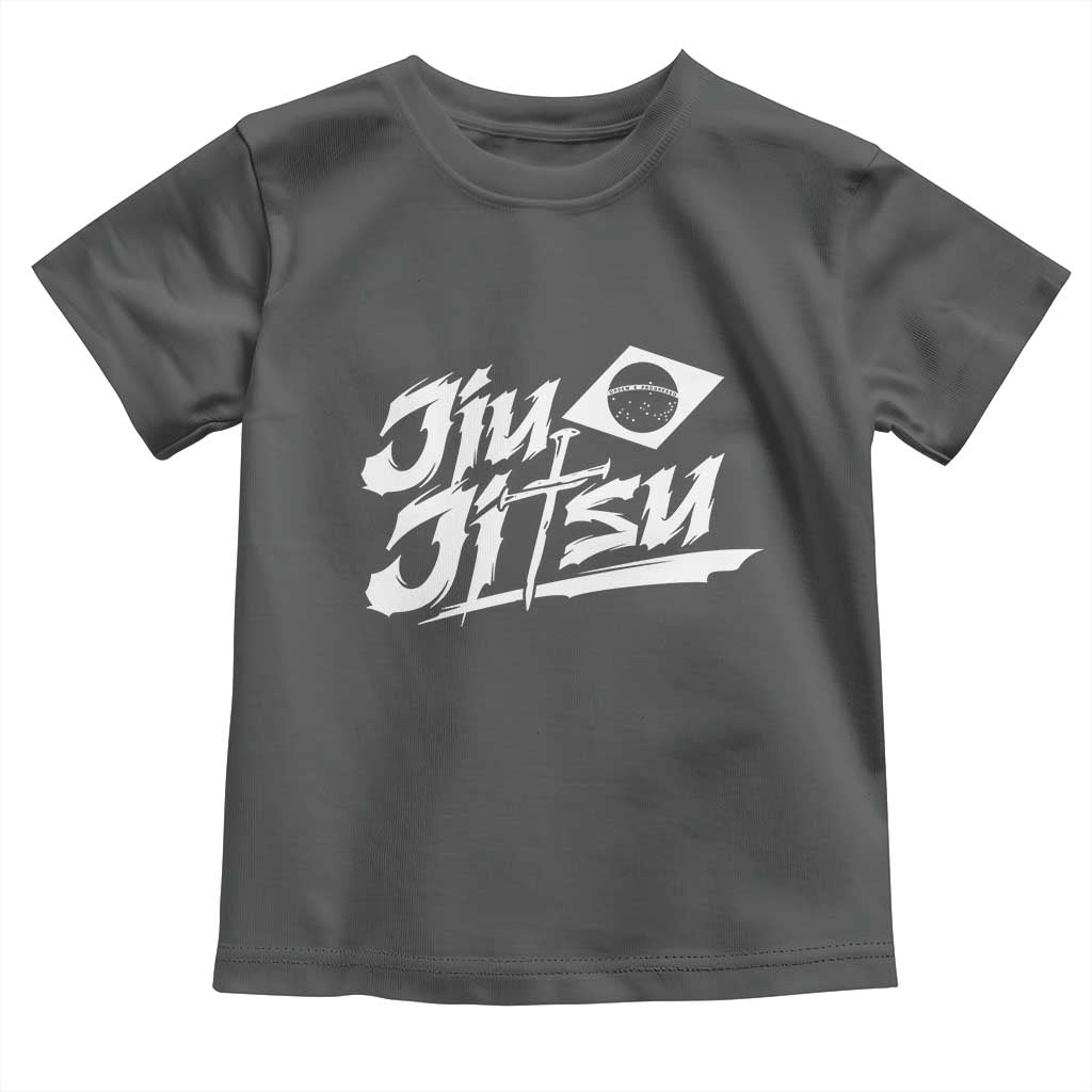 Brazilian Jiu Jitsu Toddler T Shirt Christian Cross BJJ Fighter Training Tee for Martial Arts Lovers TS10 Dark Heather Print Your Wear