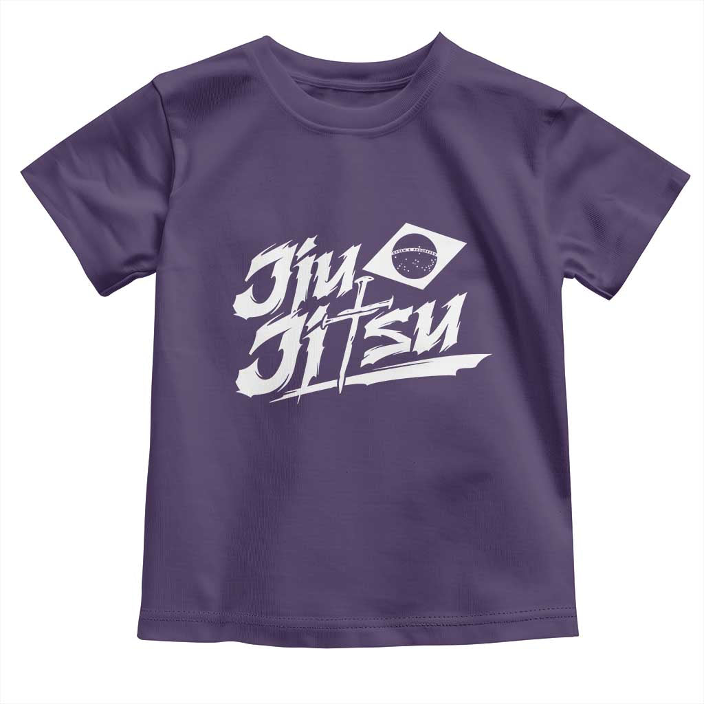 Brazilian Jiu Jitsu Toddler T Shirt Christian Cross BJJ Fighter Training Tee for Martial Arts Lovers TS10 Purple Print Your Wear