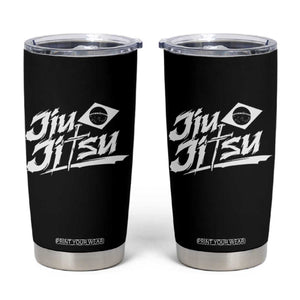 Brazilian Jiu Jitsu Tumbler Cup Christian Cross BJJ Fighter Training Tee for Martial Arts Lovers TS10 Black Print Your Wear
