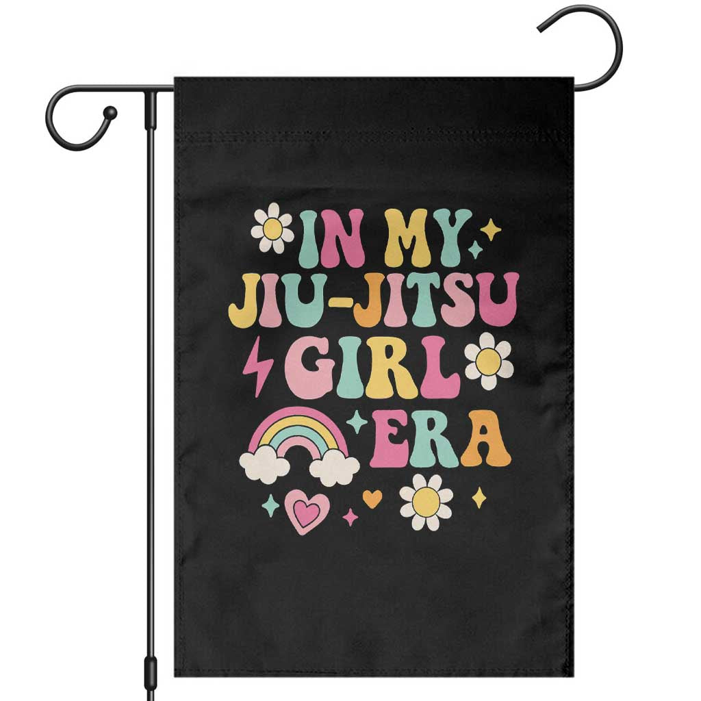 In My Jiu Jitsu Girl Era Garden Flag Retro Groovy BJJ Girls TS10 Black Print Your Wear
