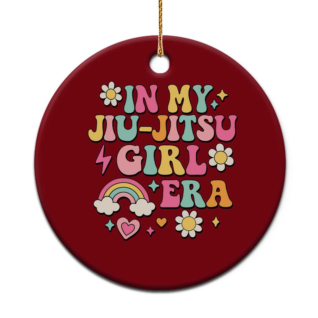 In My Jiu Jitsu Girl Era Ceramic Ornament Retro Groovy BJJ Girls TS10 1pc Red Print Your Wear