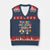 In My Jiu Jitsu Girl Era V-Neck Knit Sweater Vest Retro Groovy BJJ Girls TS10 Navy Red Print Your Wear