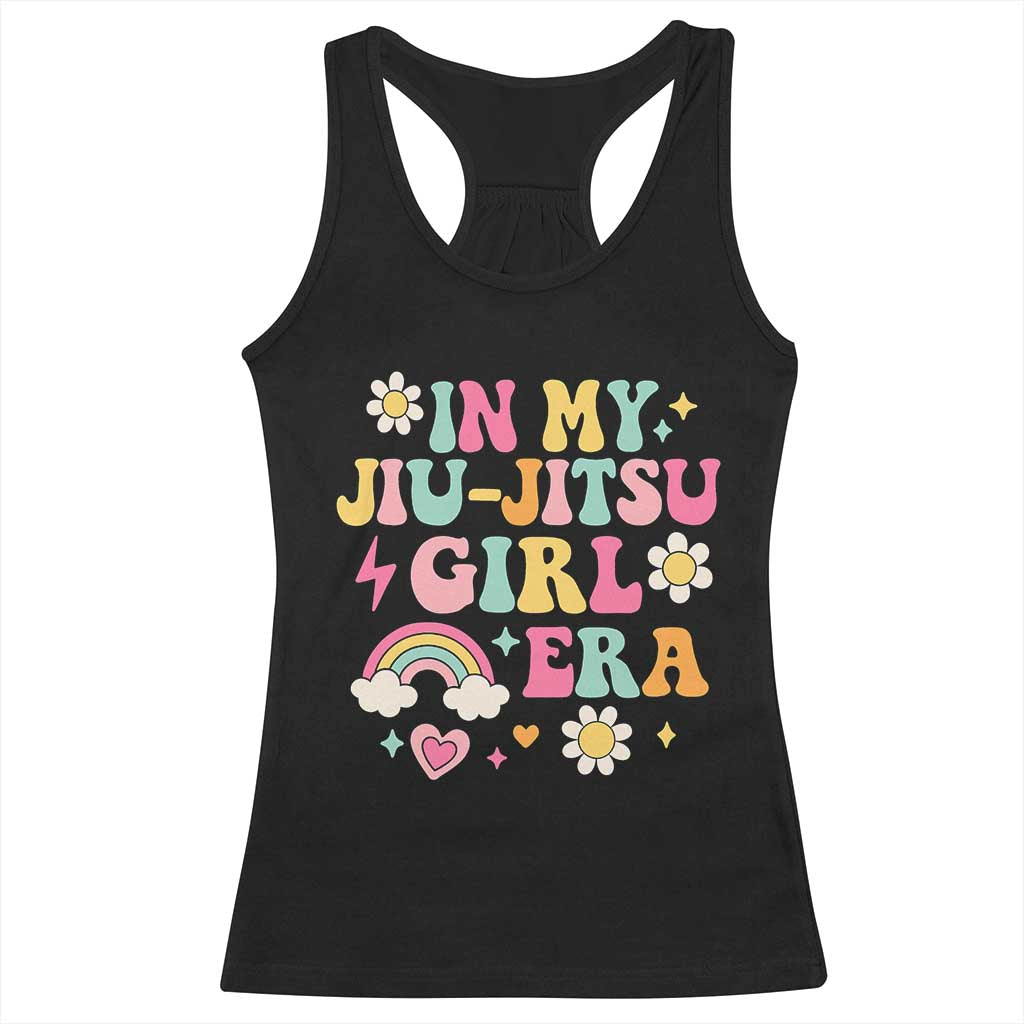 In My Jiu Jitsu Girl Era Racerback Tank Top Retro Groovy BJJ Girls TS10 Black Print Your Wear