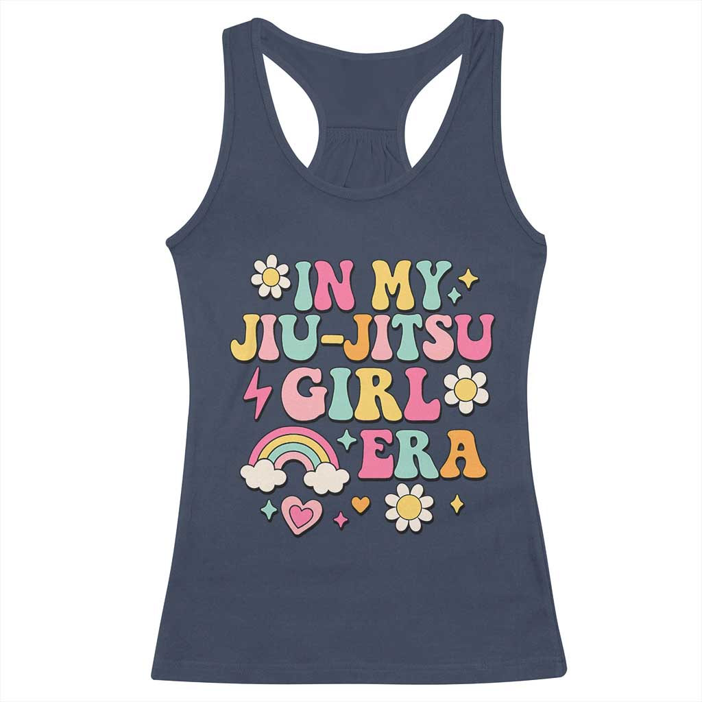 In My Jiu Jitsu Girl Era Racerback Tank Top Retro Groovy BJJ Girls TS10 Navy Print Your Wear