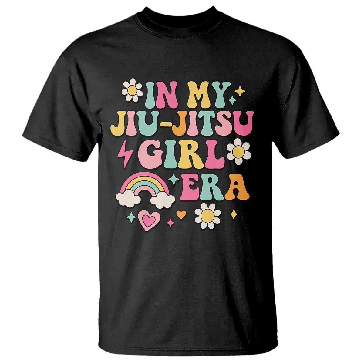 In My Jiu Jitsu Girl Era T Shirt Retro Groovy BJJ Girls TS10 Black Print Your Wear