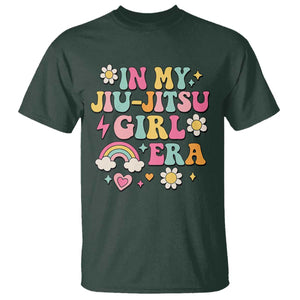 In My Jiu Jitsu Girl Era T Shirt Retro Groovy BJJ Girls TS10 Dark Forest Green Print Your Wear