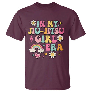 In My Jiu Jitsu Girl Era T Shirt Retro Groovy BJJ Girls TS10 Maroon Print Your Wear