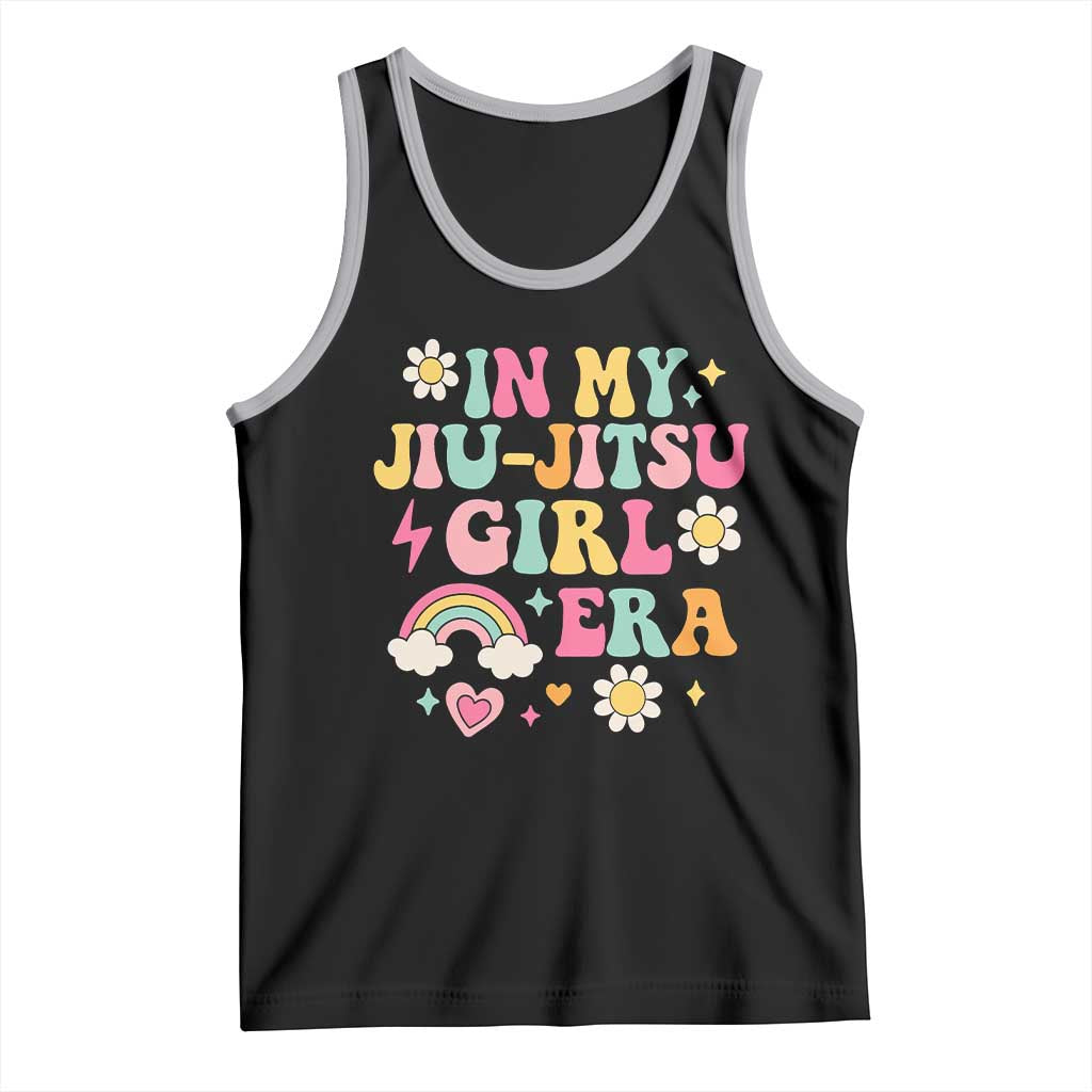 In My Jiu Jitsu Girl Era Tank Top Retro Groovy BJJ Girls TS10 Black Athletic Heather Print Your Wear