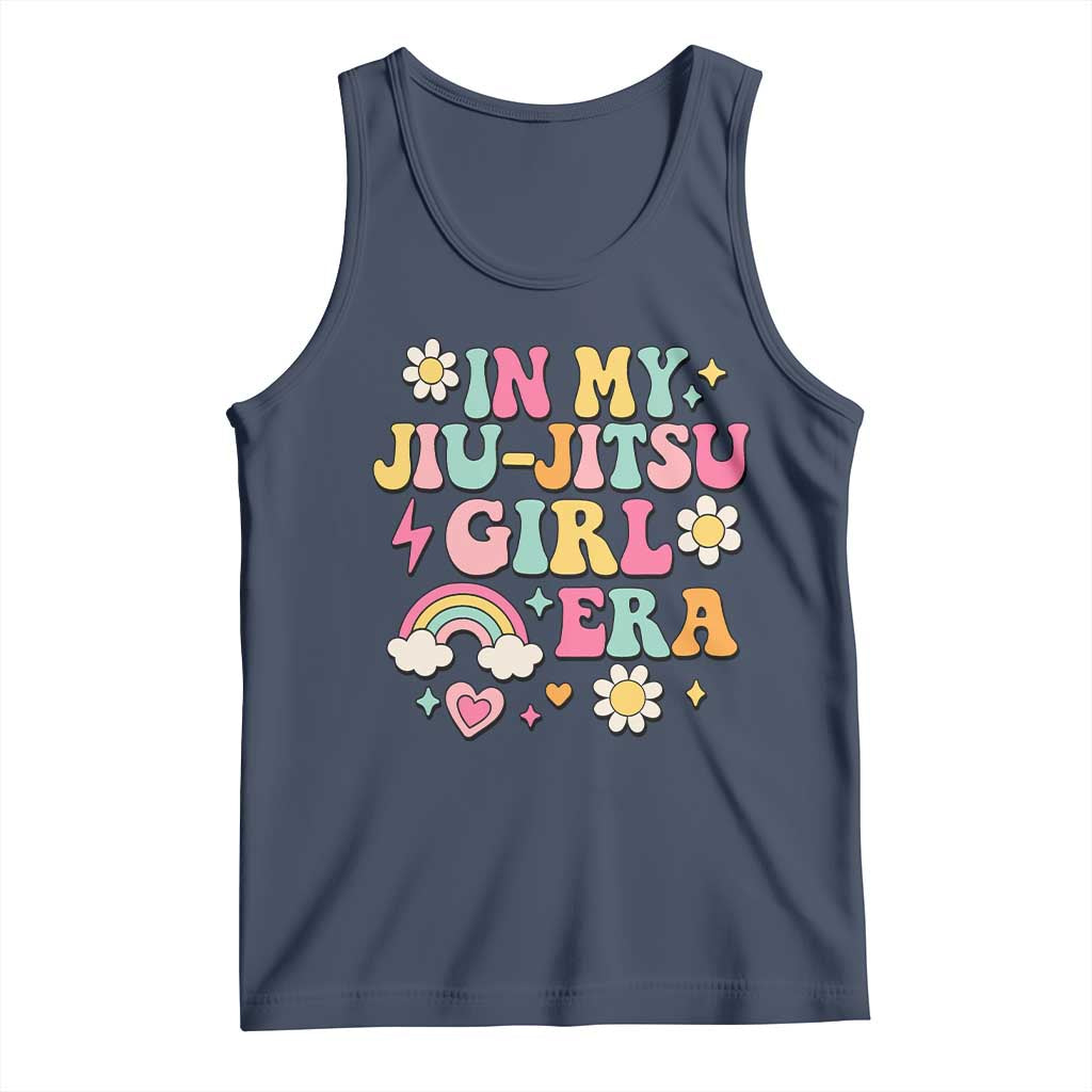 In My Jiu Jitsu Girl Era Tank Top Retro Groovy BJJ Girls TS10 Navy Print Your Wear