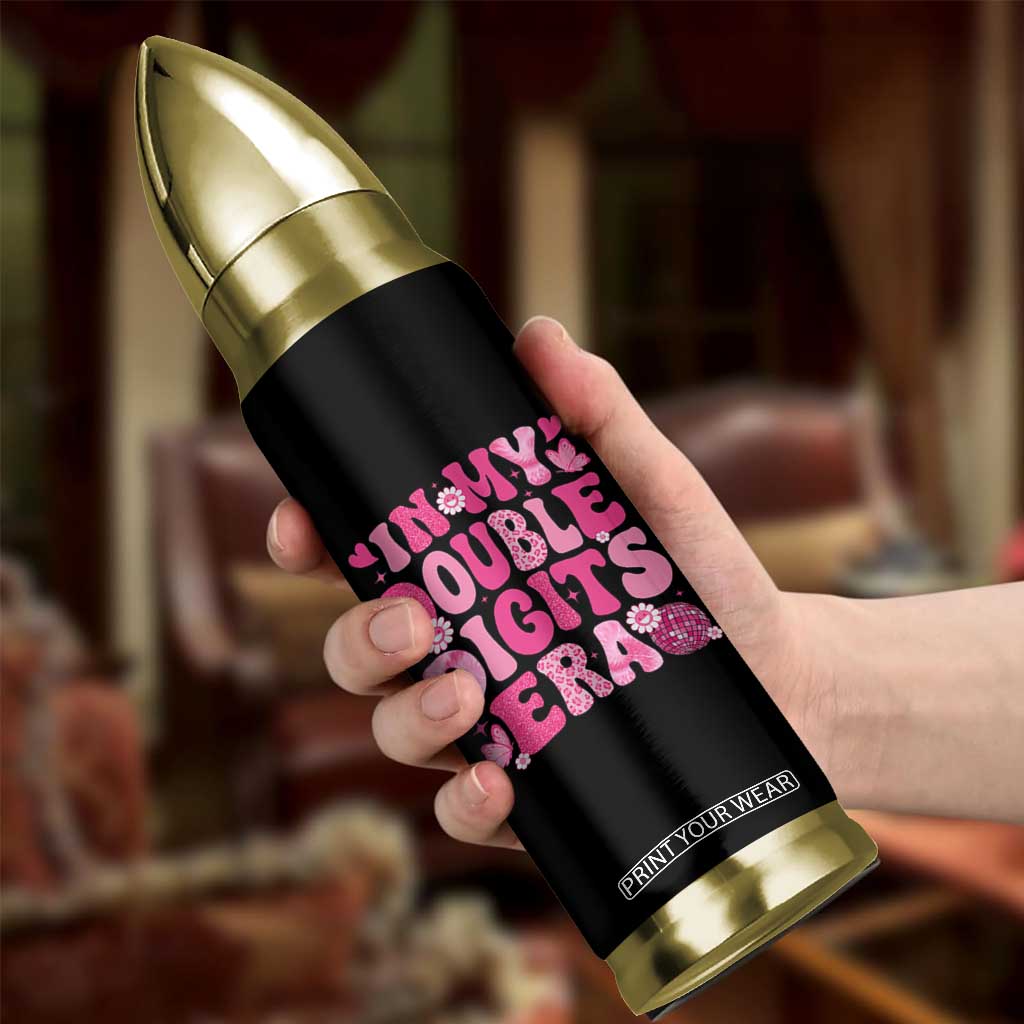 10 Years Old Birthday Girl Bullet Tumbler In My Double Digits Era TS10 Print Your Wear
