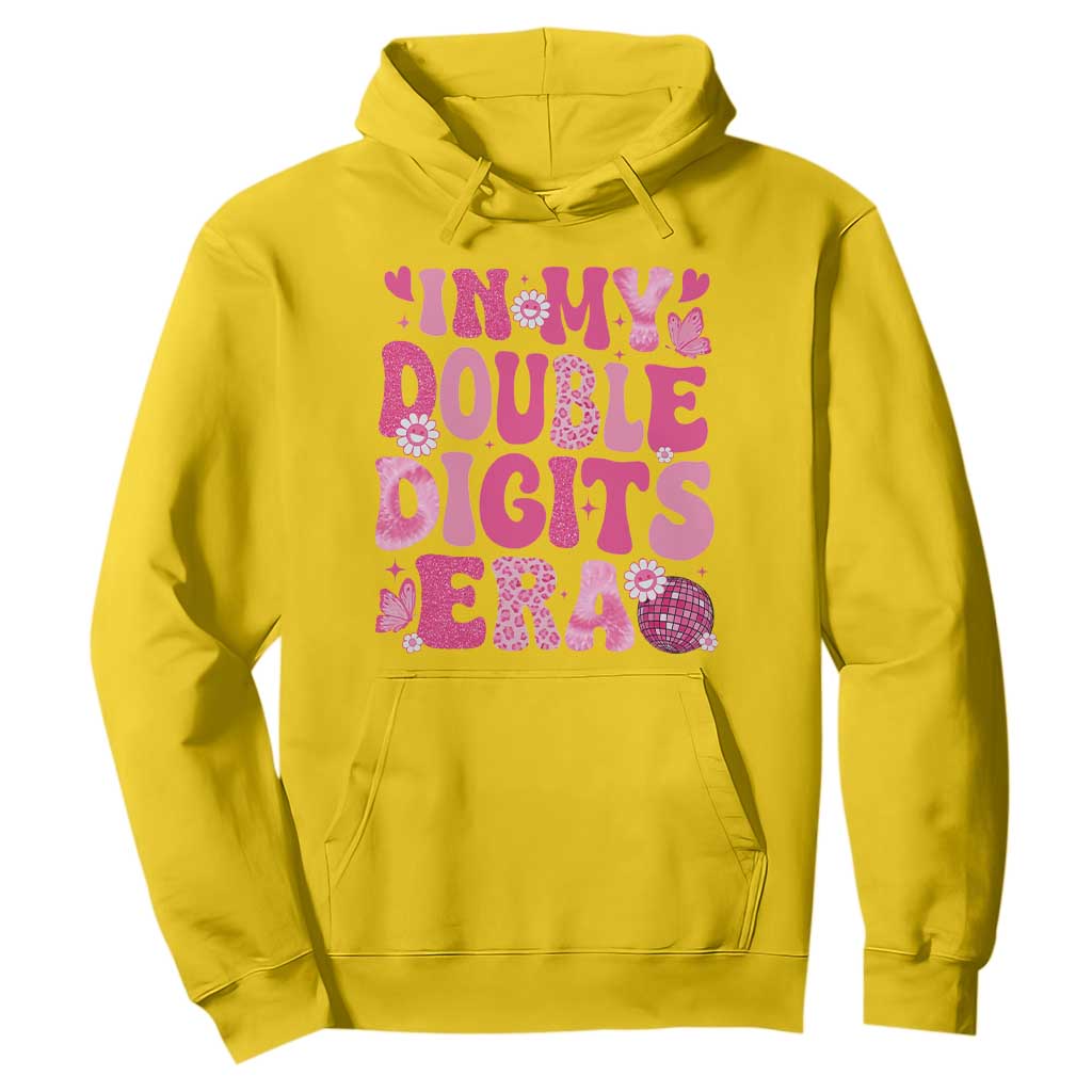 10 Years Old Birthday Girl Hoodie In My Double Digits Era TS10 Daisy Print Your Wear