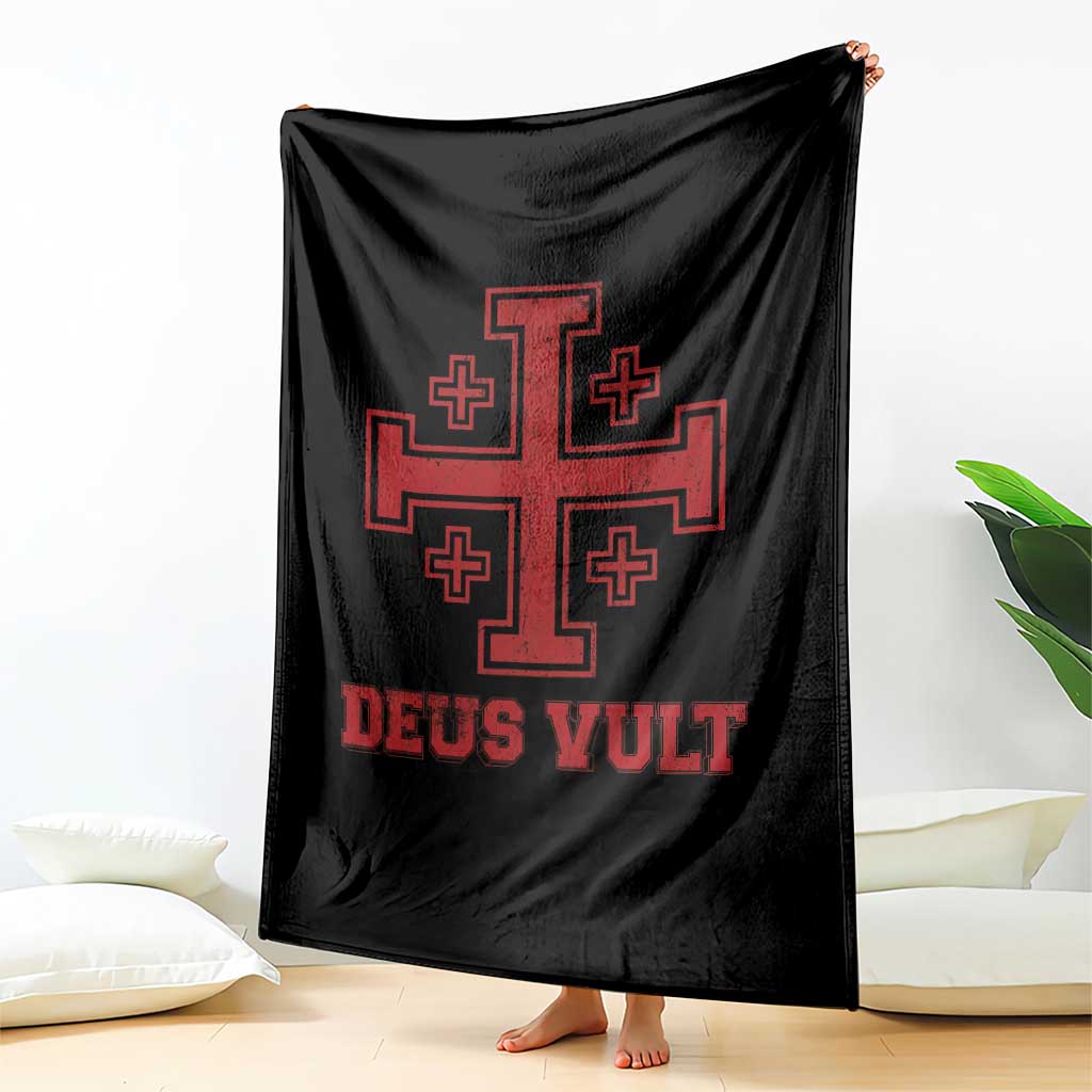 Catholic Knight Templar Crusader Cross Throw Blanket TS10 Print Your Wear