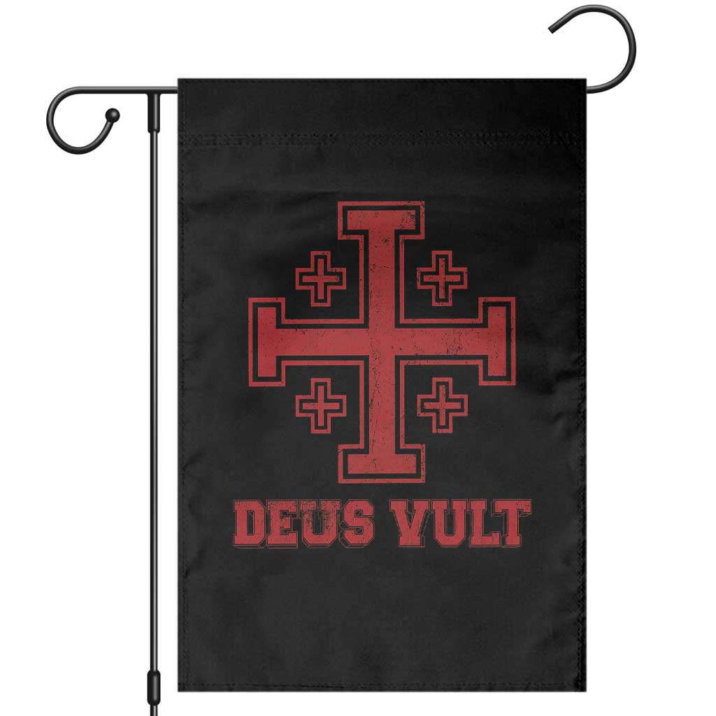 Catholic Knight Templar Crusader Cross Garden Flag TS10 Black Print Your Wear