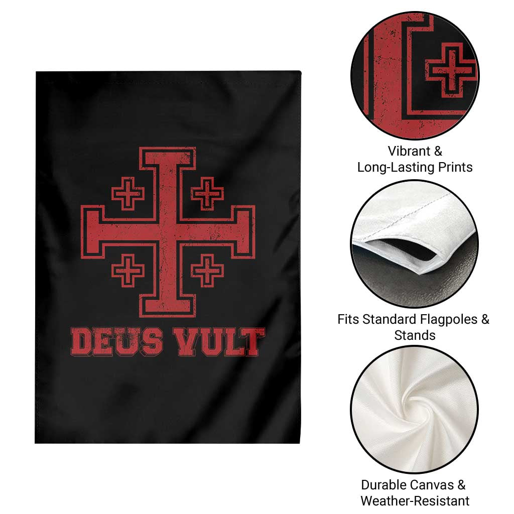 Catholic Knight Templar Crusader Cross Garden Flag TS10 Print Your Wear