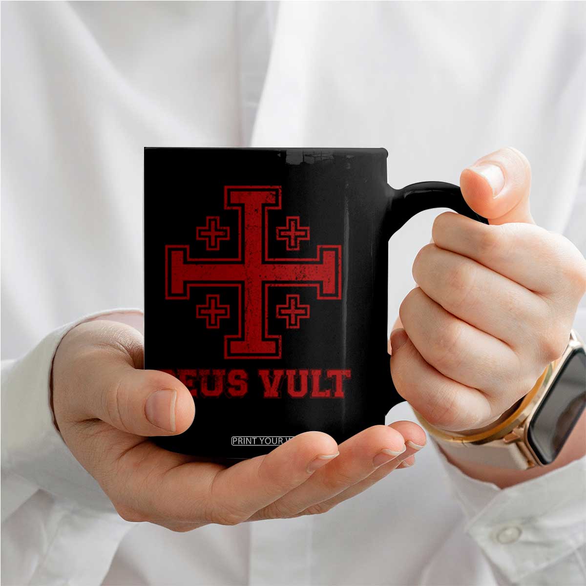 Catholic Knight Templar Crusader Cross Coffee Mug TS10 Print Your Wear