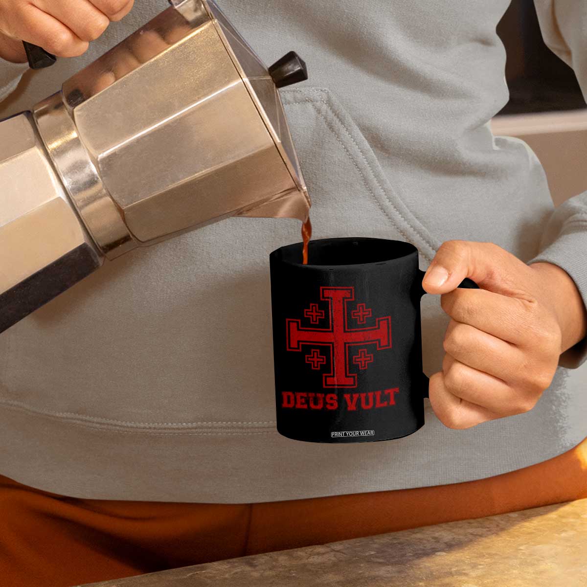 Catholic Knight Templar Crusader Cross Coffee Mug TS10 Print Your Wear