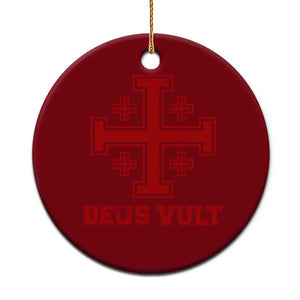 Catholic Knight Templar Crusader Cross Ceramic Ornament TS10 1pc Red Print Your Wear