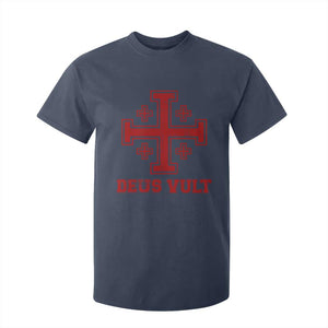 Catholic Knight Templar Crusader Cross T Shirt For Kid TS10 Navy Print Your Wear