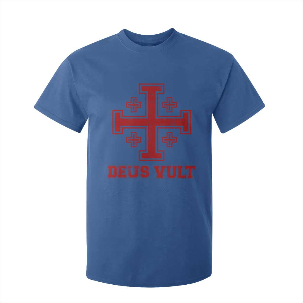Catholic Knight Templar Crusader Cross T Shirt For Kid TS10 Royal Blue Print Your Wear