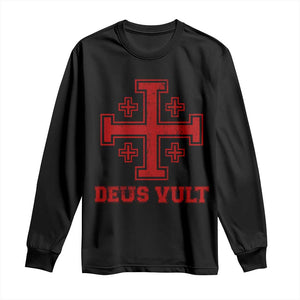 Catholic Knight Templar Crusader Cross Long Sleeve Shirt TS10 Black Print Your Wear