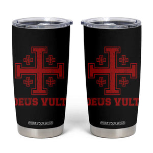 Catholic Knight Templar Crusader Cross Tumbler Cup TS10 Black Print Your Wear